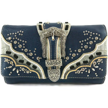 Load image into Gallery viewer, Classic Western Rhinestone Wallet
