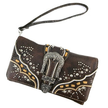 Load image into Gallery viewer, Classic Western Rhinestone Wallet
