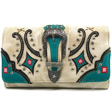 Load image into Gallery viewer, Tribal Abstract Buckle Wallet
