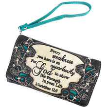 Load image into Gallery viewer, Bible Verse Corinthians 12:9 Wallet
