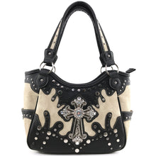 Load image into Gallery viewer, Cross Black Studded Purse
