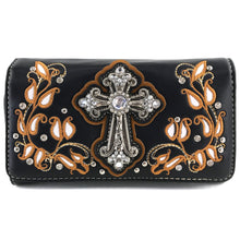 Load image into Gallery viewer, Floral Leaves Cross Purse Wallet
