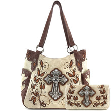 Load image into Gallery viewer, Floral Leaves Cross Purse Wallet
