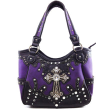 Load image into Gallery viewer, Cross Black Studded Purse
