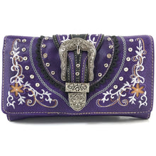 Load image into Gallery viewer, Floral Buckle Wallet
