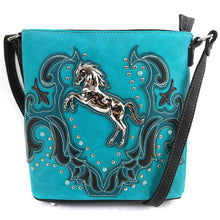 Load image into Gallery viewer, Western Horse Crossbody Messenger Purse
