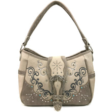 Load image into Gallery viewer, Western Embroidered Buckle Hobo Bag

